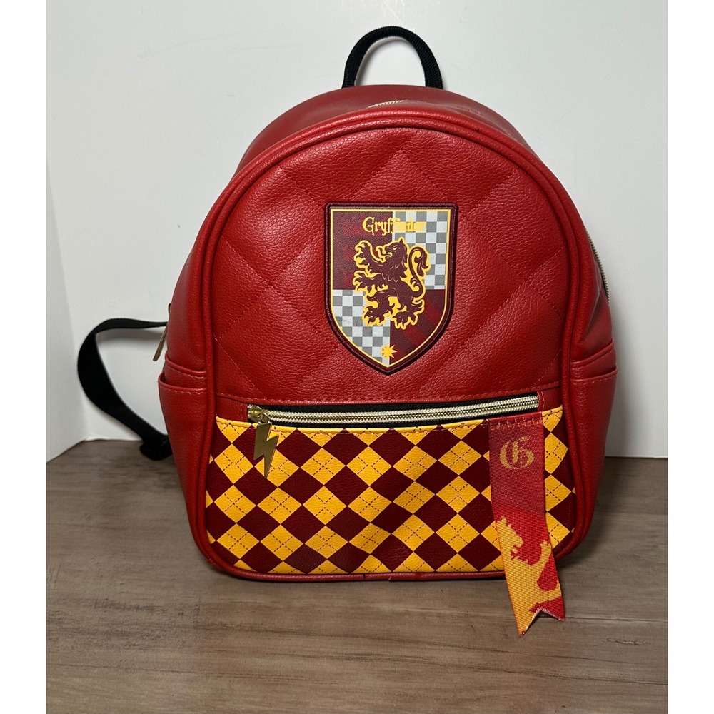 Harry‎ Potter Gryffindor Quilted Mini Backpack Red Yellow Emblem